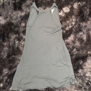 American Eagle olive green halter top dress